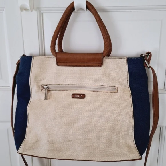 Relic Fiona multi-colored canvas hand/crossbody bag - Picture 3 of 9